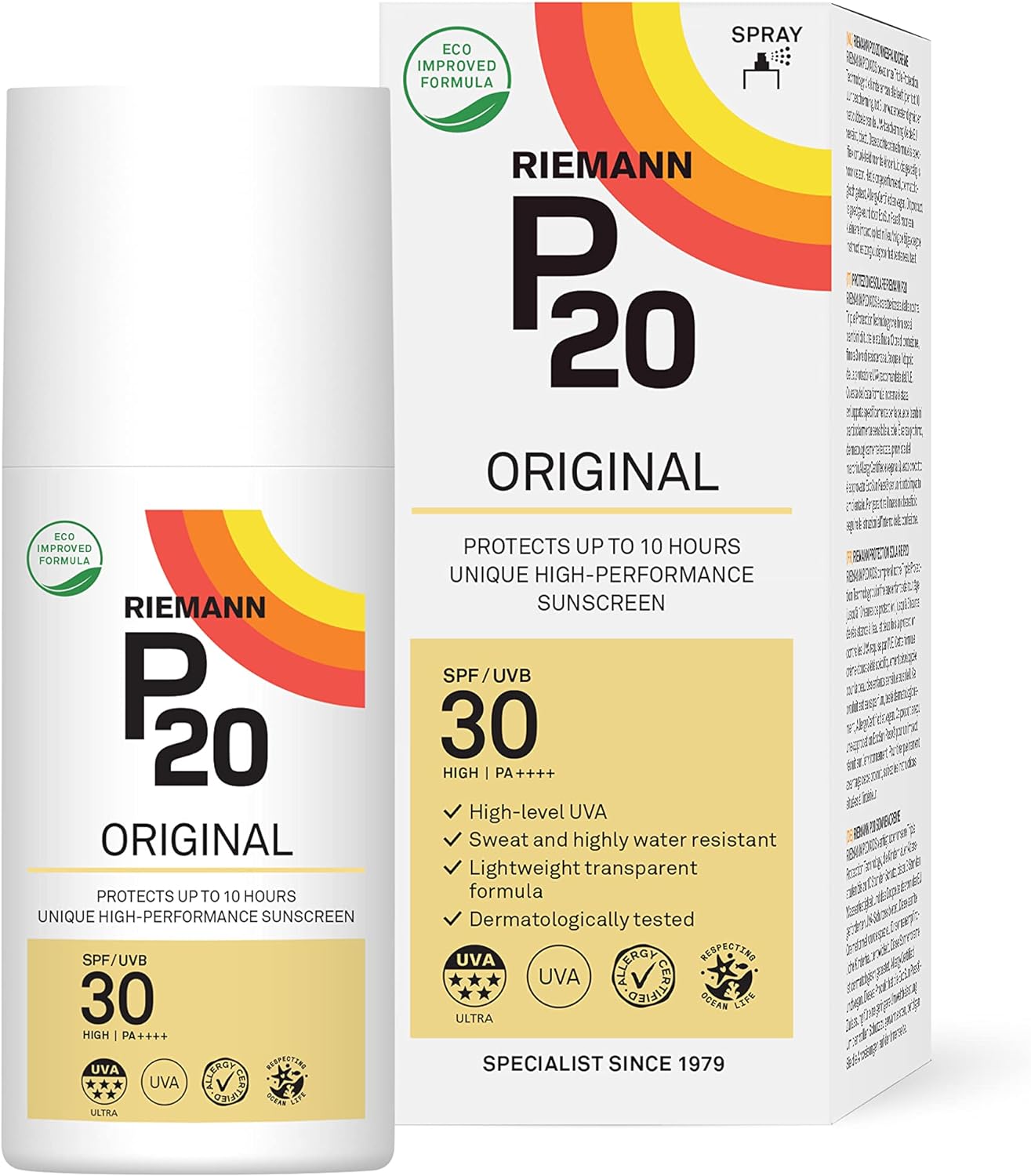 1X 200ML Riemann P20 Original SPF30