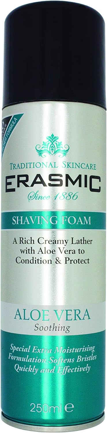 Erasmic Shave Foam Aloe Vera 250ml