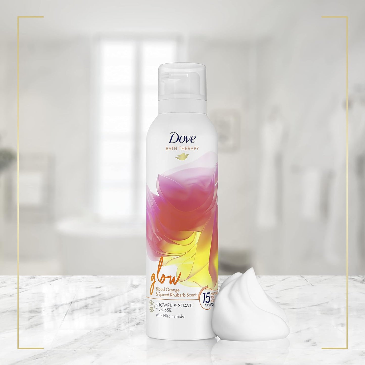 Dove Mousse Glow with Niacinamide Shower & Shave Foam 200ml