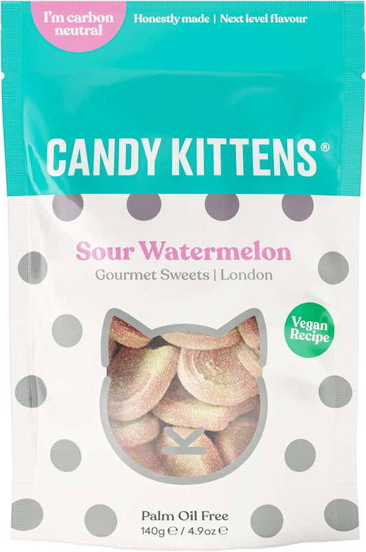 Candy Kittens Sour Watermelon Sweets 140g