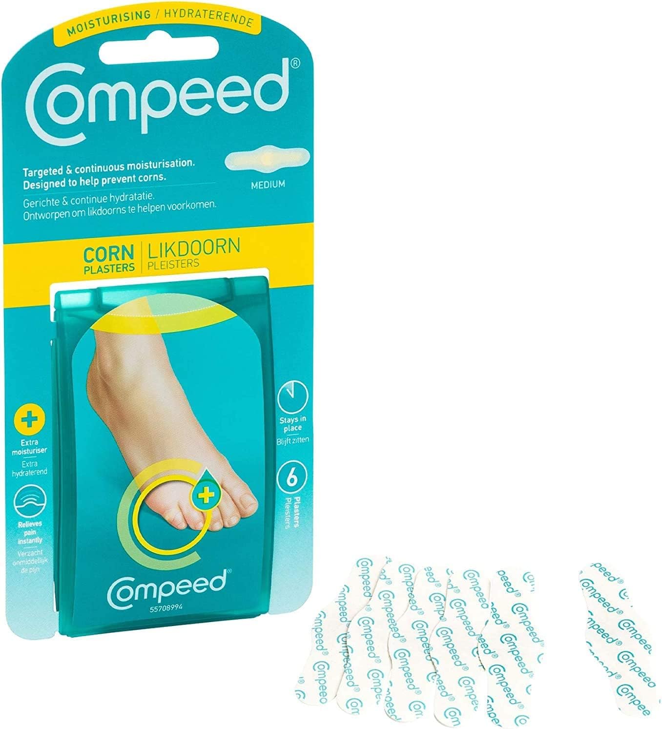 Compeed Corn Moisturising Plaster, Medium