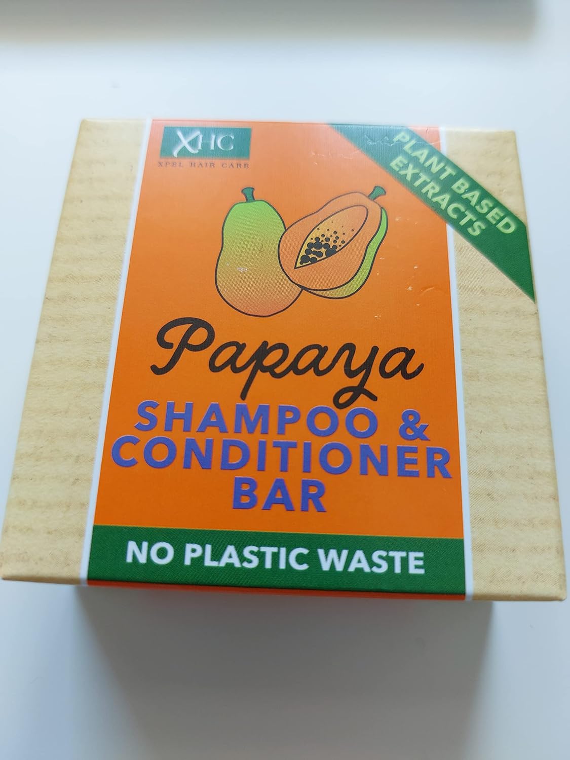 Papaya Shampoo & Conditioner Bar-Suitable for Vegans