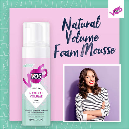 VO5 Natural Volume Foam Mousse 150ml