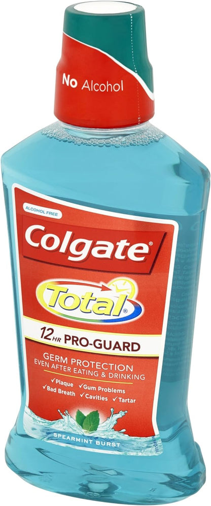 Colgate Total Spearmint Mouthwash 500ml 24HR Protection