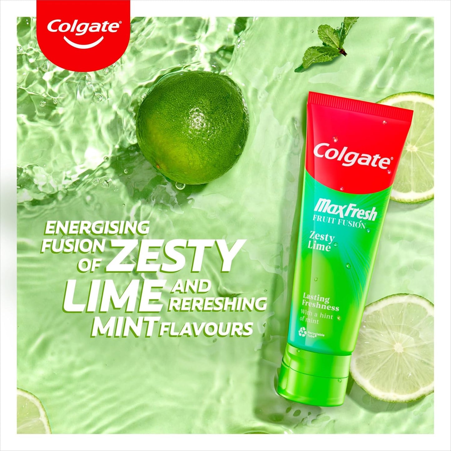 Colgate Max Fresh Fruit Fusion Zesty Lime Flavoured Toothpaste 75ml