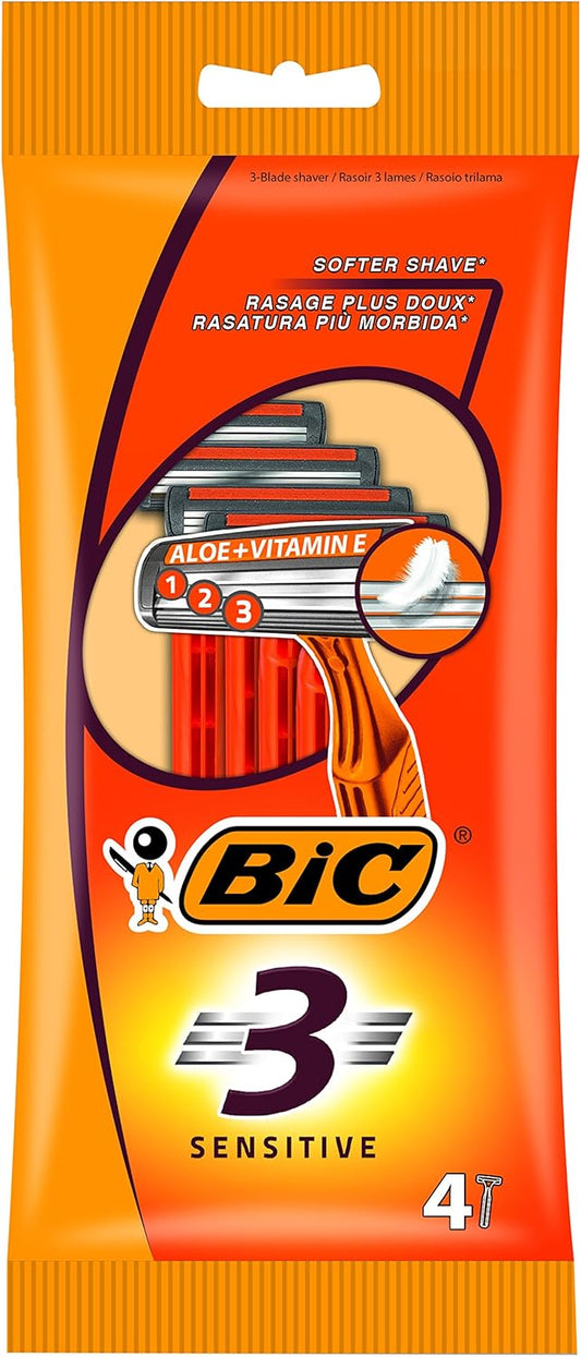 Bic 3 Sensitive 4 Razors