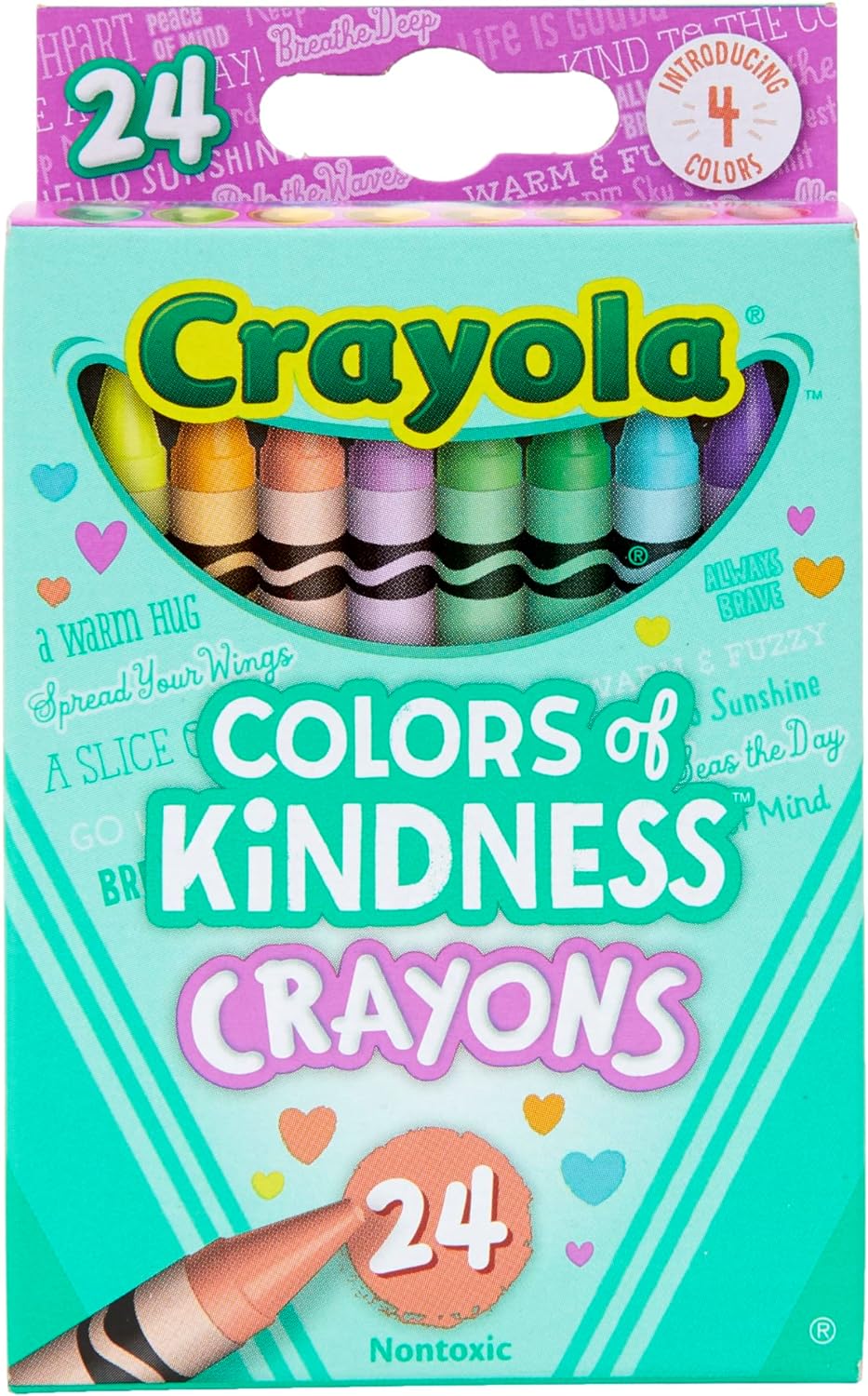 CRAYOLA Colours of Kindness Crayons - Assorted Colours Pack of 24