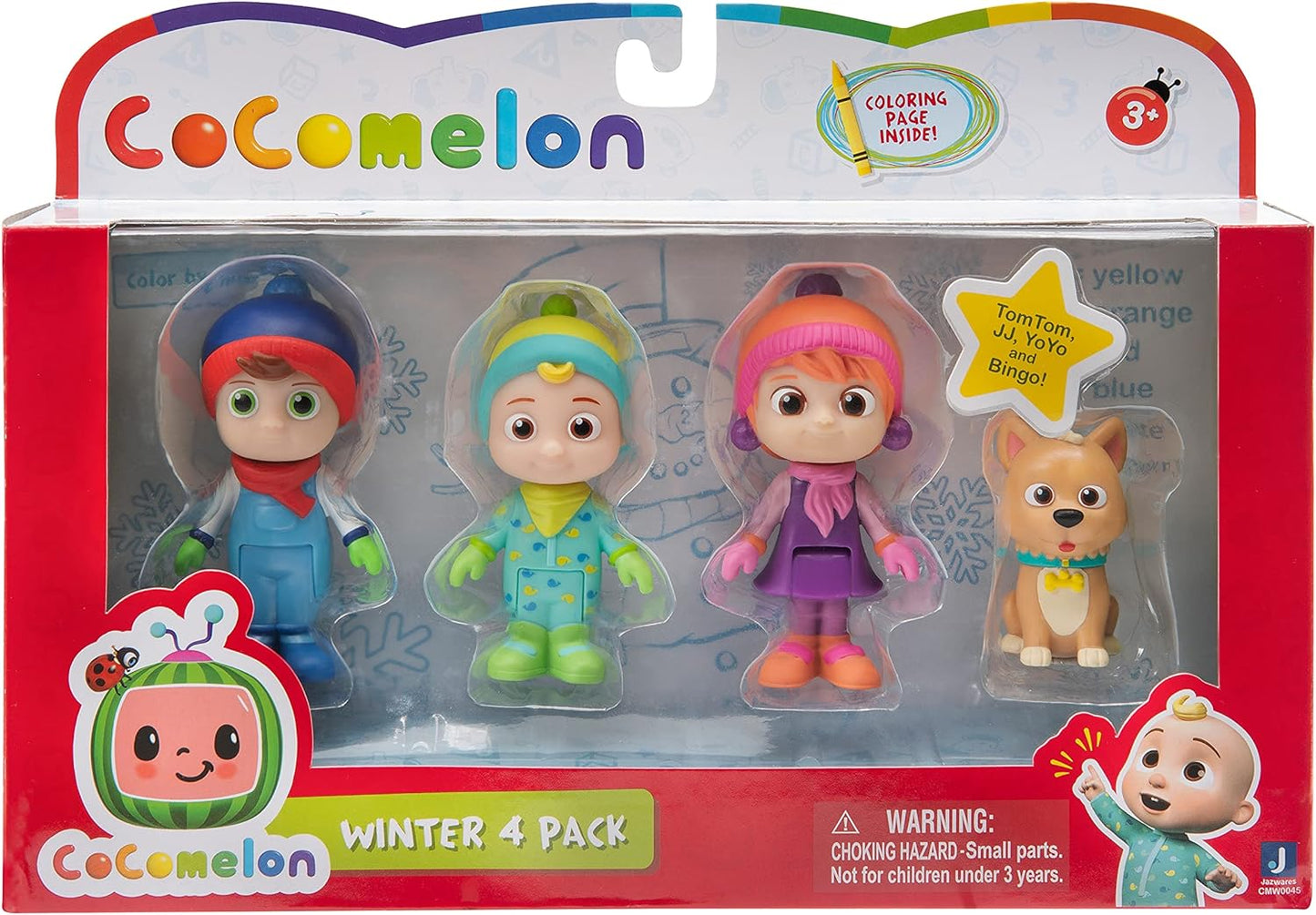 CoComelon WT0045 4 Figure Pack (Winter Theme)