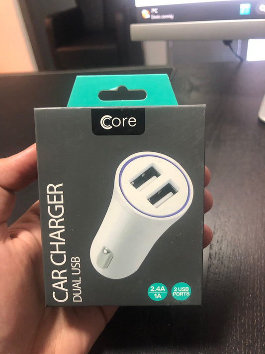 Core Car Charger Dual USB 2.4 A (1A)