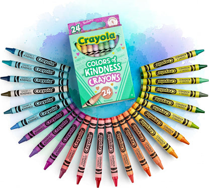 CRAYOLA Colours of Kindness Crayons - Assorted Colours Pack of 24