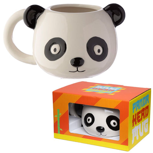 Adoramals Panda Head Ceramic Shaped Mug