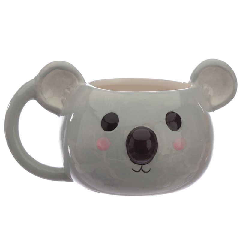 Adoramals Koala Head Ceramic Shaped Mug