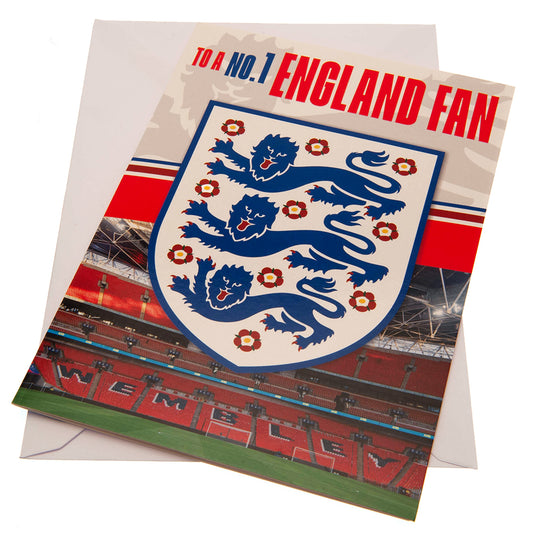 England FA NO.1 Fan Birthday Card