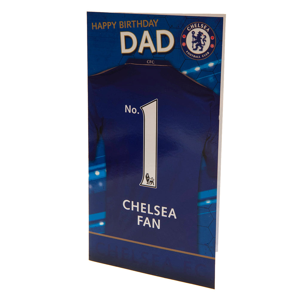 Chelsea FC No. 1 Dad Birthday Card