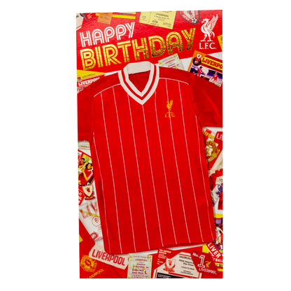 Liverpool FC Birthday Card Retro