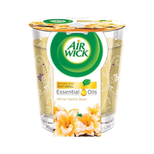 Air Wick Candle White Vanilla Bean 105g