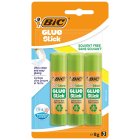 BIC ECOlutions Glue Stick - 8 g, Pack of 3