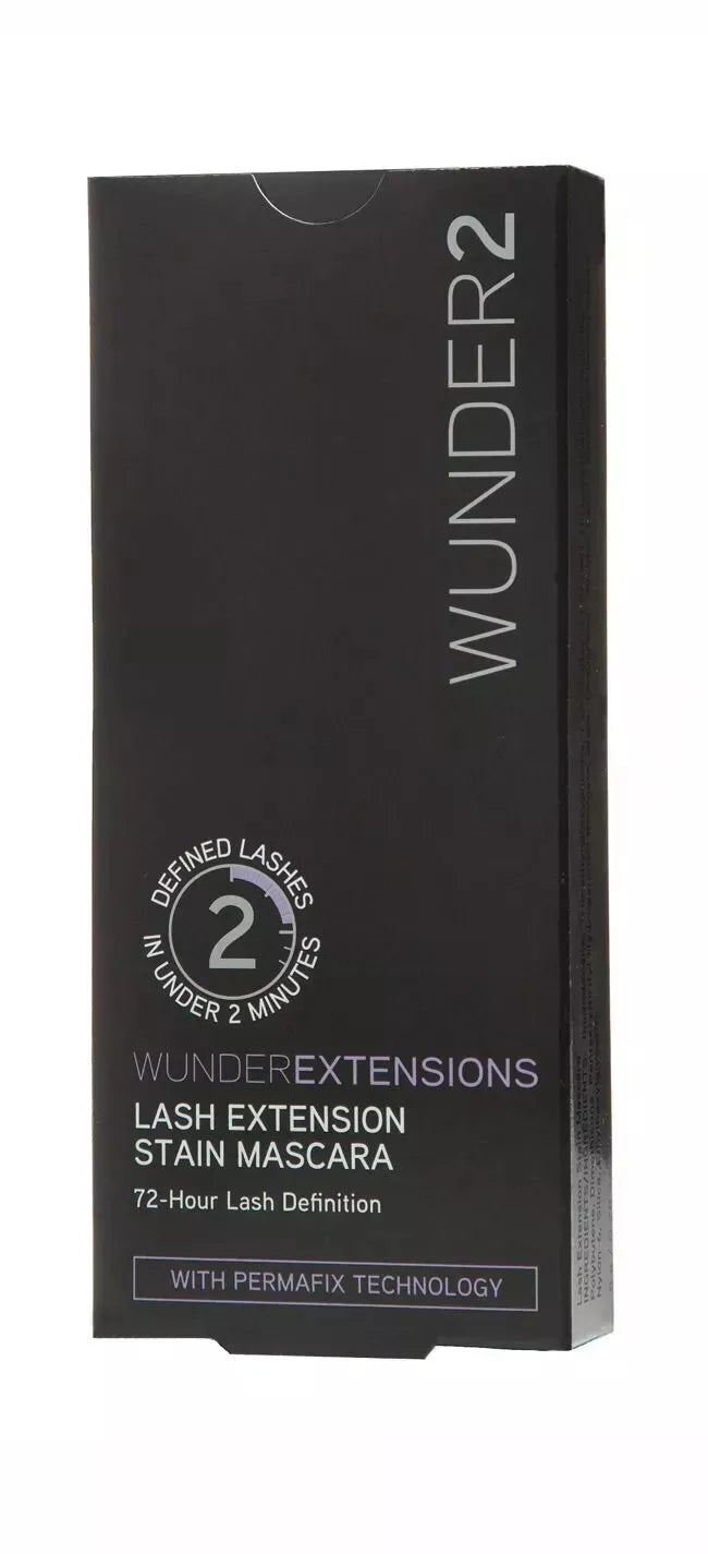 WUNDER2 WUNDEREXTENSIONS Makeup Eye Lash Extension Stain Mascara, Black