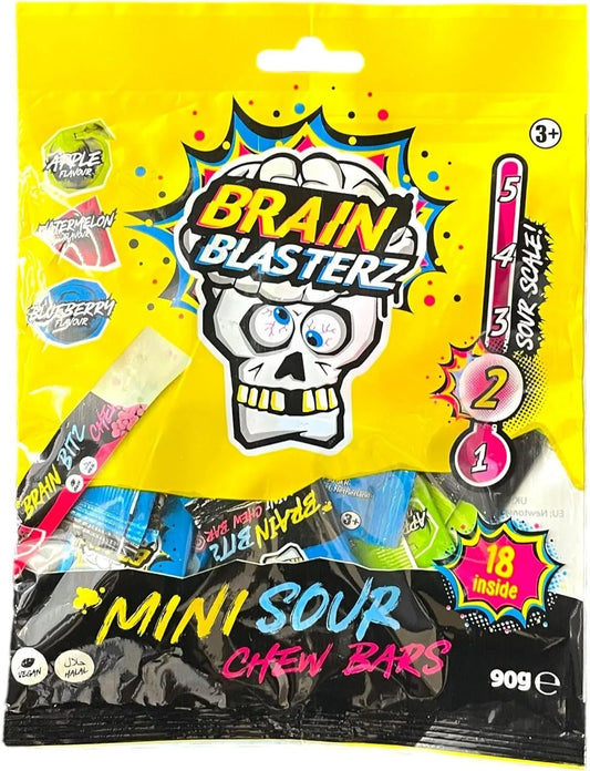 Brain Blasterz Super Sour Chew Bars Sweets