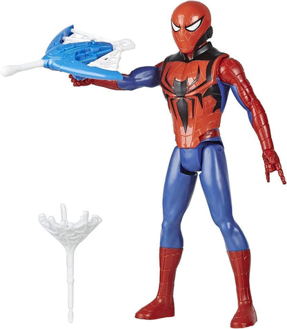 Marvel Spider-Man Titan Hero Series Blast Gear Action Figure Toy with Blaster, 2 Projectiles and 3 Armour Accessories