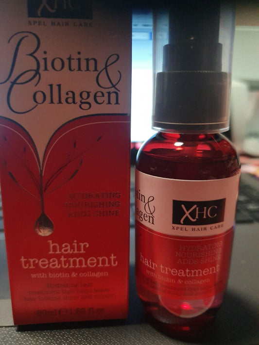 Biotin & Collagen Hair Treatement Hydrating Nourishing Adds Shine 50ml Bottle