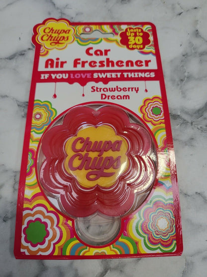 Chupa Chups Car Air Freshener Strawberry Dream