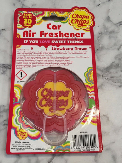 Chupa Chups Car Air Freshener Strawberry Dream