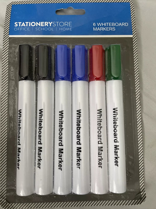 6 Whiteboard Marker Pens