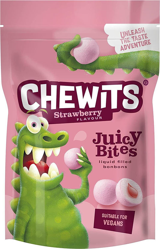 Chewits Juicy Bites - Strawberry Flavour - 1x115g