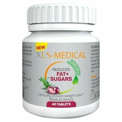 XLS-Medical Weight Loss Plus Reduces Fat + Sugars 40 Tablets